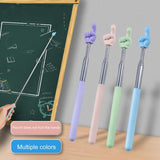 Compact Portable Telescc Teacher Pointer Anti-slip Finger Shape Presenter Stick for School Classroom Supplies
