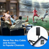 High-definition Amplified Digital TV Antenna 50-80 Miles With VHF/UHmplifier Fast Response Indoor And Ou