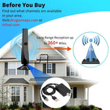 2024 Cross Border Supply Of Indoor Digital TV HDTV-T Vertical Ground Wave Antennas For Europe And America