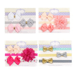 12 PCS Headbands Hairbands Bows Elastics For Baby Girls Newborn Child Hair Accessories