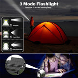 12000mAh Emergency Portable Radio - Hand Crank Solar, AM/FM/NOAA, with Flashlight & Reading Lamp