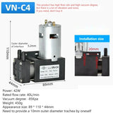 DC 12V 24V 42W 40L/min Miniature Vacuum Small Negative Suction Dual Purpose Diaphragm Pressure Pump