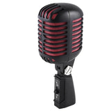 1 Piece Professional Classic Retro Dynamic Vocal Microphone Metal Swing Mic For Live Performance Karaoke