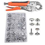 Snap Fastener Kit Adjustable Pliers +Snap Button Set With Snap Button Set For Canvas,Boat Covers
