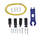DC500V PV Combiner Box 4 Strings Waterproof Solar Combiner Box with 15A Fuse 63A Surge Arrester