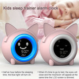 1pc Toddlers Alarm Clock Sleep Training Clock With Night Light, Sound Machine, Nap Timer, Snooze, Indoor Temperature, Digital Wake Up Clock For Boys Girls Bedroom, Pink/Blue