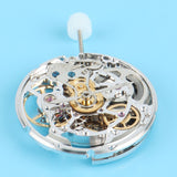 Golden Skeleton 2824 Movement Three-Pin No Calendar Watch Accessories B
