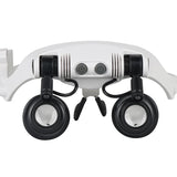 Magnifying 10X 15X 20X 25X 2LED Light Lamp Head Loupe Jeweler Headband Magnifier Eye Glasses Optical Glass Tool Repair
