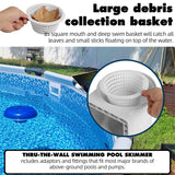 Universal Fit Above Ground Skimmer-Pool Skimmer Parts Kit-Opening Width 6Inch Fits All Standard Pool Wall Cutouts