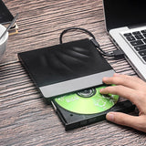 USB 3.0 External Burner Slim Disk Duplicator Quiet Operation RW DVD CD Writer Drive for Laptop Desktop PC