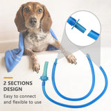 Slip-on Dog Wash Attachment Pet Shower Hose Showerhead Sink 5FT Fits Up to 6 Inch Diameter Head (NOT for Tub Water Tap)