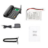 Cordless Desktop Telephone Support GSM 850/900/1800/1900MHZ Dual SIM Card 2G Fixed Wireless Phone W/Antenna Radio Clock