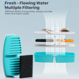 3.2L Recharge 5V USB Automatic Sensor Stainless Steel Cat Dog Water Fountain Multiple Pet Drinking Bowls