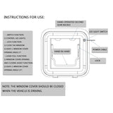 Rv Skylight Trailer Modified Maxus Original Ventilation Window Accessories Standard Sunshadeanti-Mosquito Curtain with Led Light