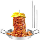 Roasting Grill Stand Roaster Rack Kitchen Outdoor BBQ Tools Carbon Steel Non-stick Grilled Chicken Plate