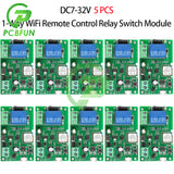 1-10PCS Tuya Smart 1CH 10A Wireless Wifi Relay Module Remote Control Light Switch Alexa Google Home