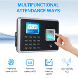 Time Clock Attendance hine for Employees Biometric In and Out Punching ID Card Recognition 5 Languages System