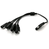 45CM 1 to 4 Power Extension Cable 5-Way SAE Adapter Connector 2 Pin Quick Connect Disconnect Plug