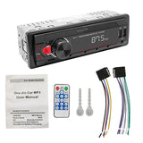 In-Dash 45Wx4 Bluetooth-Compatible Remote MP3 Player FM Radio Car Stereo Supports USB TF Card AUX Audio