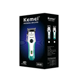 Kemei Km-2621 Fast charging large capacity adjustable blade head oil head carving electric hair clipper