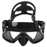 DIDEEP Diving Tank Equipment 2L Oxygen Cylinder Diving Goggle Shoulder Strap Kit Black Head Diving Device for Novices