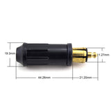 5pcs DIY DIN Hella Male Powerlet Plug European Type 12v Cigarette Lighter Adapter Connector Fits Motorcycles