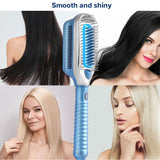 Cold Straightner For Hair Brush Ice Therapy Professional Negative Ion Cold Air Straightening Comb Smoothing Brush Hair Styler