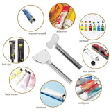 10 Pieces Metal Toothpaste Press Key Tube Squeezer For Family Washroom Bathroom,Toothpaste,Etc
