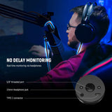 Hot Selg Microfone RGB Streaming Mic USB Gaming 4 Pickup Patterns Condenser Microphone