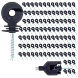 Electric Screw-in Fence Ring Wooden Post with Insulator Socket Tool,100PCS,B