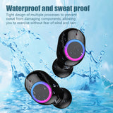 F12 TWS Wireless Bluetooth Headset Noice Reduction Waterproof Earbuds with Mic Power Display Touch Control Headphones Hot Sale