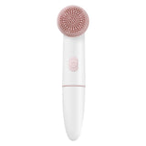 Pore Cleaner Vibration Beauty Instrument Small Fresh Battery 2 In 1 Household Portable Electric Silicone Facial Cleanser