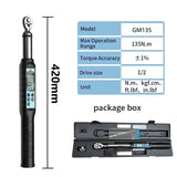 1/2" 3/8" Digital Professional Adjustable Wrench Data Save Bike Car Bicycle Repair Torque Tool Key