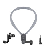 TELESIN Silicone Neck Hold Mount for GoPro Hero 11 10 9 8 7 6 5 Insta360 DJI Osmo Action Smartphone Magnetic Action Accessories