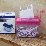 Mini Manual Paper Shredder A6 Office Document Destroyer Receipts Tickets Thick Cardstock Cutting hine 18x15x10.5cm