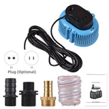 Pool Cover Above Ground Submersible Sump Pump - 75W, 2000L/H, Swimming Water Removal with 3 Adapters & 16ft Drainage Hose
