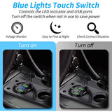 Prewired 3 In 1 Cigarette Lighter Quick Charge 3.0 QC3.0 Dual USB Socket Voltmeter Toggle Switch for Marine Boat Truck RV