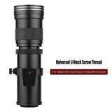 420-800mm T Camera MF Super Telephoto Zoom F/8.3-16 with Filters Kitt +Teleconverter Lens for Sony AF Mount A900/A850