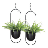 2 Pack Planters For Indoor & Outdoor With 6 Inch Pot Hanging Holder, Plant Hanger