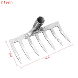 5/7/9/11 Teeth Multifunctional Garden Hand Rake Gardening Tools Mini Hand Cultivator Heavy Duty Carbon Steel Garden Rakes