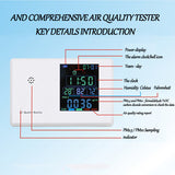 New Digital co2 meter HCHO PM2.5 monitor Hygrothermograph Alarm Clock co2 Tester Air Quality Monitor Formaldehyde Gas Analyzer