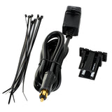 Motorcycle 4.2A Dual USB Charger Socket Power Adapter With 160cm Cable for DIN Hella Plug Phone iPhone / GPS