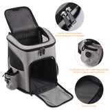 Pet Carrier Backpack - For Large and Small Cats, Dogs, and Puppies with Safety Features and Cushioned Back
