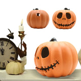 LED Lantern Decor Light Up Pumpkin Plastic Flashing Battery Operated for Halloween Indoor/Outdoor Decorations