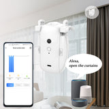 Smart Curtain Robot, Intelligent 3-in-1 Control App/Remote/voice control（Alexa Google Siri） For Roman Rod Track