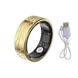 Smart Ring Men Women, Heart Rate and Blood Oxygen Monitor, 5ATM Waterproof, Multi-sport Mode,Photo Control Brush Video