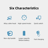 USB Cordless Electric Scissors Cloth Cut hine Rechargeable Leather Sewing Tailor Scissor Portable Hand Tool With 2PCS Blade