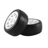 4Pcs 58mm Tires Wheel 12mm Hex with Sponge Insert for 1/10 1/12 RC Drift Car 3Racing Sakura M5 M04 M05