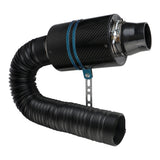 Fiber Box Car Air Filter Feed Enclosed Intake Induction Pipe Hose Universal Accessories Inlet/Outlet 76mm/3inch