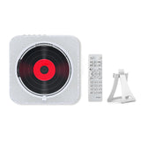 Portable Bluetooth Speaker Stereo Players LED Screen Wall Mountable CD Music Player with IR Remote Control FM Radio